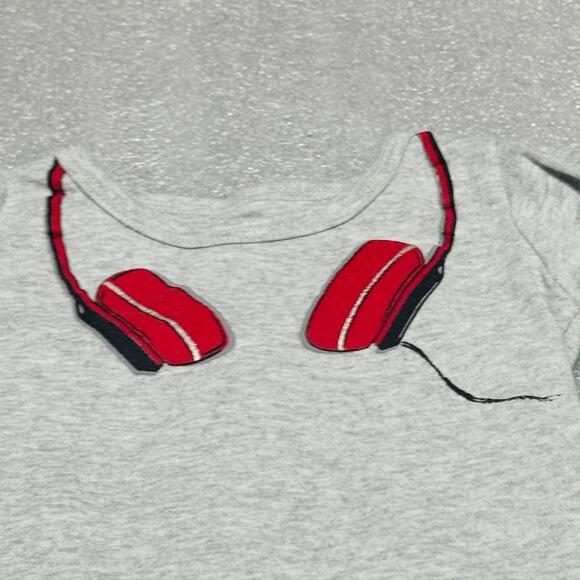 Little Treasures Baby Boy's DJ Headphone Onesie Bodysuit 9-12 Months - Picture 2 of 7